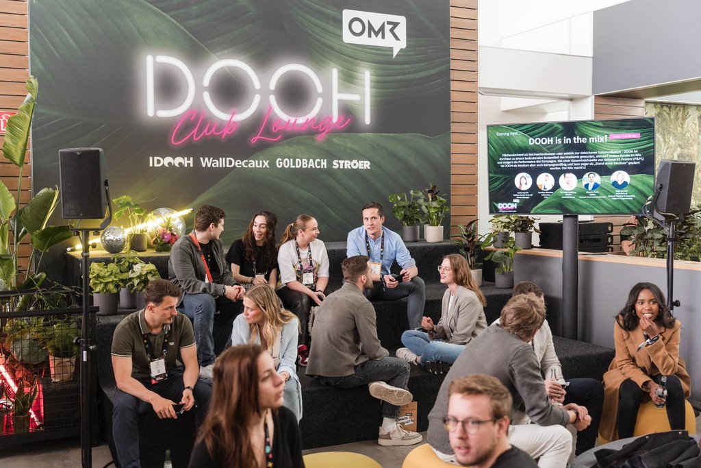 DOOH Club Lounge at the OMR Festival 2023
